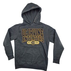 UC Irvine Anteaters Grey College Hoodie Mens Small NCAA UCI Pullover‎ Sweatshirt